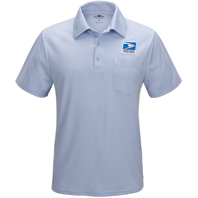 New Postal Mens Performance Polo Shirt