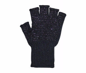 Fingerless Postal Dot Mail Sorting Gloves Large / Black