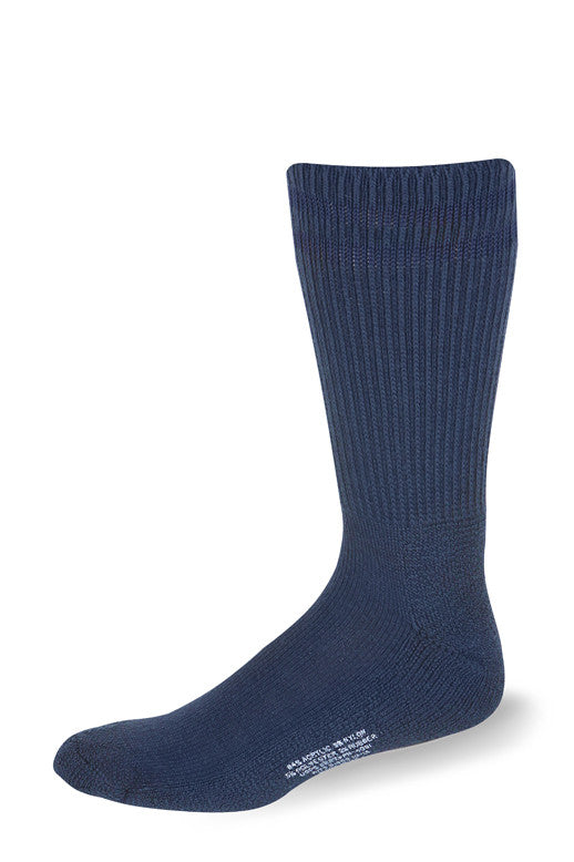 DESTINATION『US Natural Socks6'0-6'4』NAVY Cushioned Postal Blue with Navy Blue Stripes Crew Socks