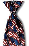 United States Postal Service Window Retail Clerk Stars & Stripes Clip On Tie 20"