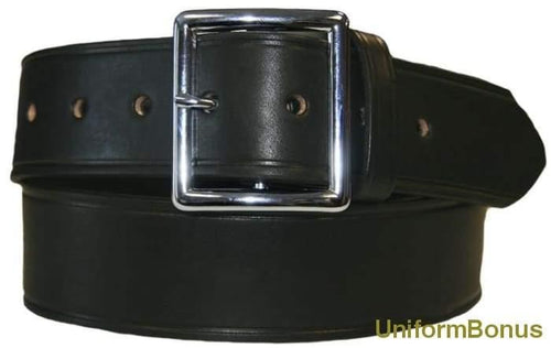 1 3/4" Black Leather Premium Postal Belt Boston Leather