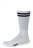 Cushioned White with Navy Blue Stripes Socks - Postal Uniform Bonus