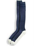 Postal Health Over the Calf Socks Postal Blue with Two Navy Blue Stripes - Postal Uniform Bonus